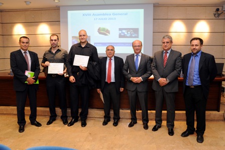 Timur distingue al mejor proyecto fin de carrera en el ambito de las Telecomunicaciones a Miguel Alarcón Ortiz de la UPCT por sus trabajos sobre diseño y desarrollo de un sistema automatizado de control de entradas y salidas de camiones.