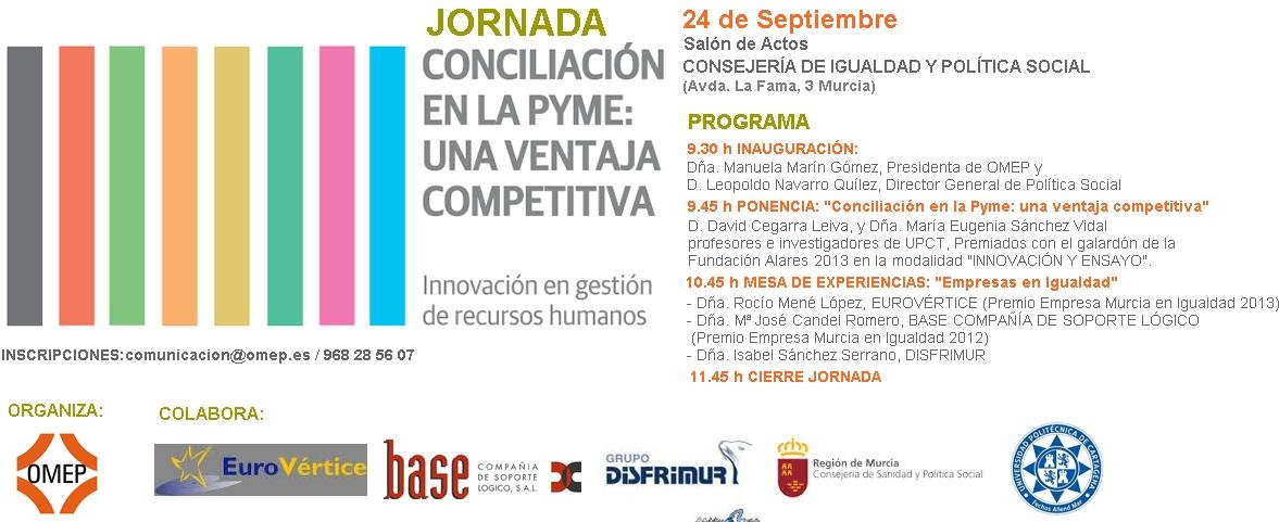 Jornada de conciliación en la pyme en la Consejería de Igualdad y Política Social 24 Septiembre