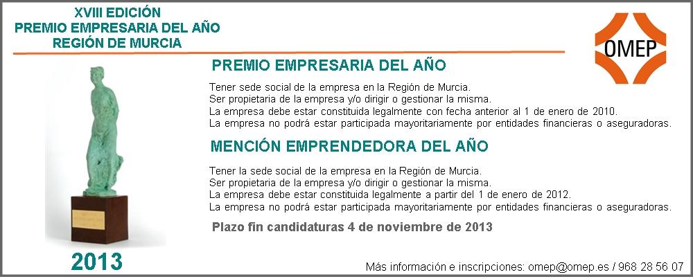 Premio Empresaria del Año 2013- OMEP